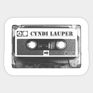 Cyndi Lauper - Cyndi Lauper Old Cassette Pencil Style Sticker